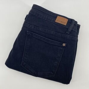 Judy Blue Jeans‎ Womens 13/31 Black High Rise Distressed Skinny Stretch Raw Hem